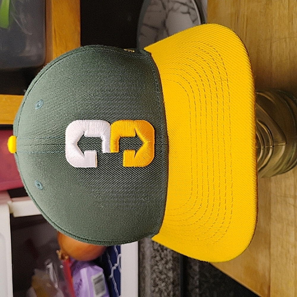 Oakland Athletics Baseballism hat three of three down logo OS new with tags.